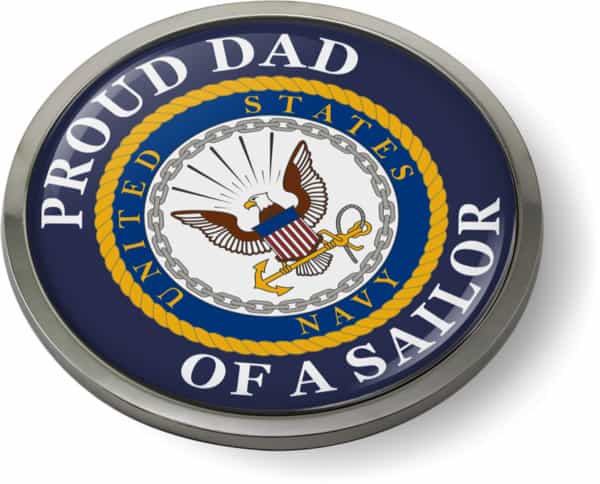 U.S. Navy Proud Dad of a Sailor Emblem